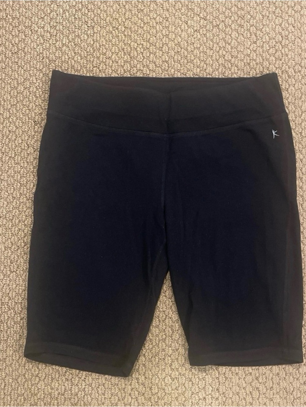 Danskin Black Women's High-Waist Bike Shorts 1X